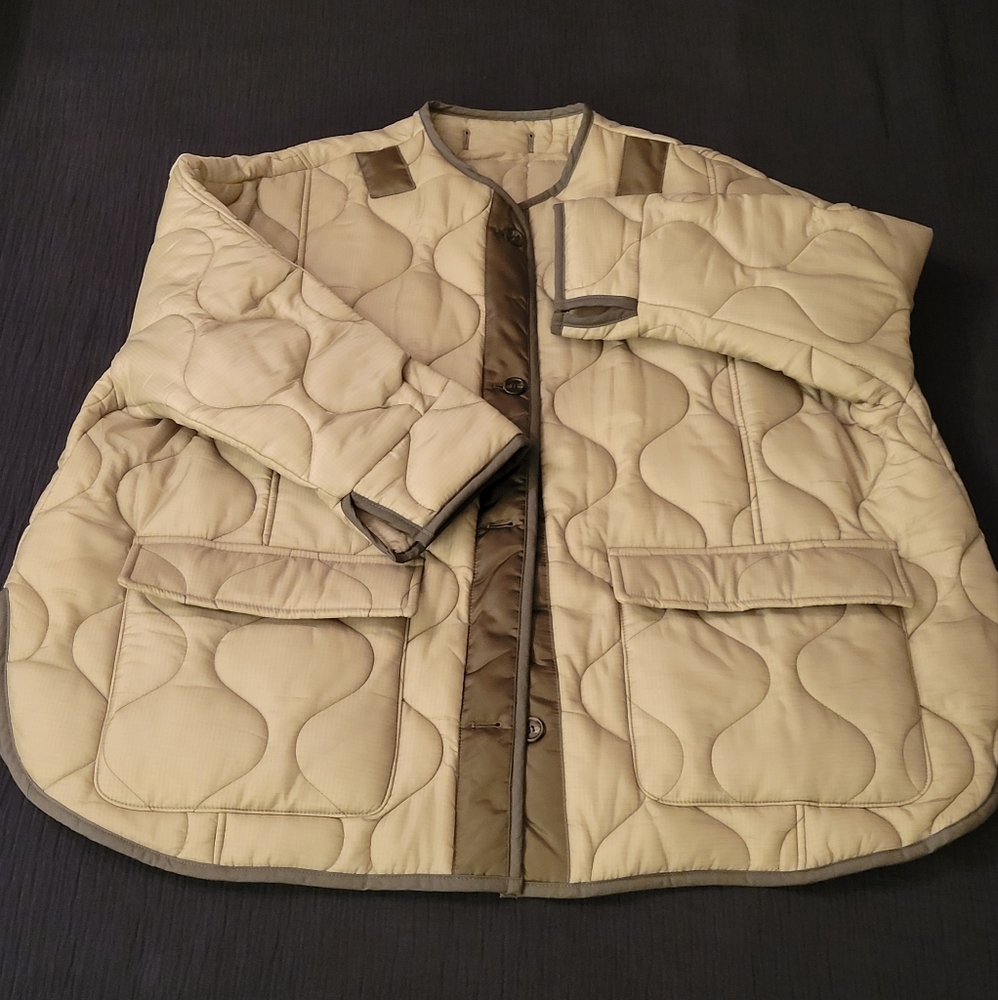 The Frankie shop quilted liner jacket